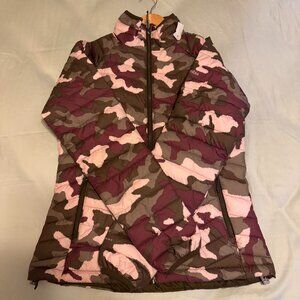 Columbia Women’s Medium Pink Camo Omni-Heat Jacket – Lightweight Insulated